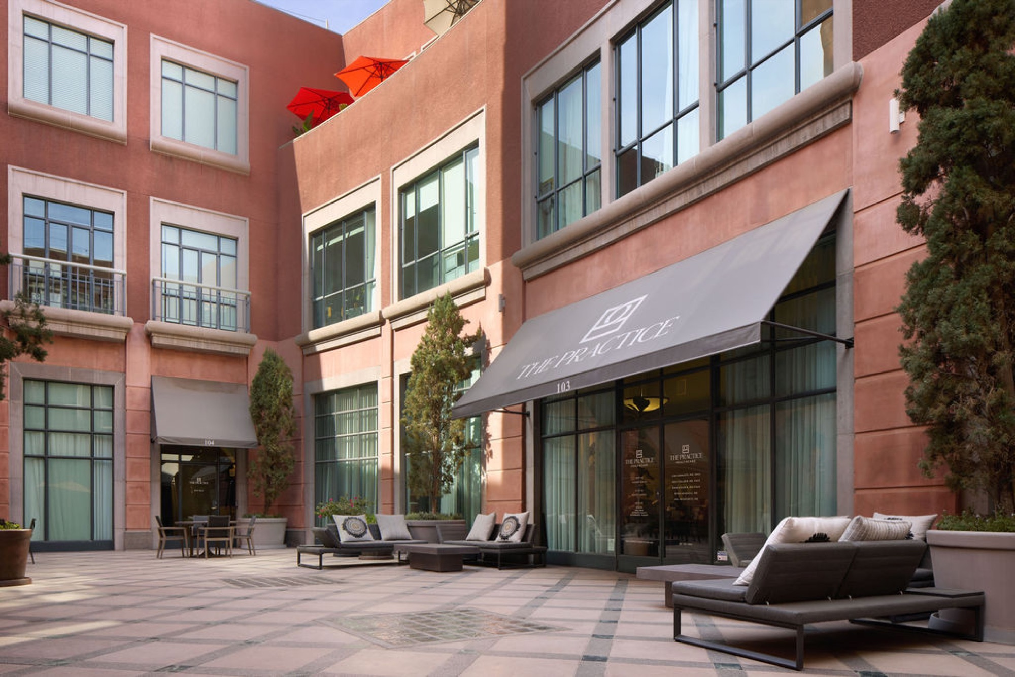 The Practice Healthcare courtyard — Beverly Hills