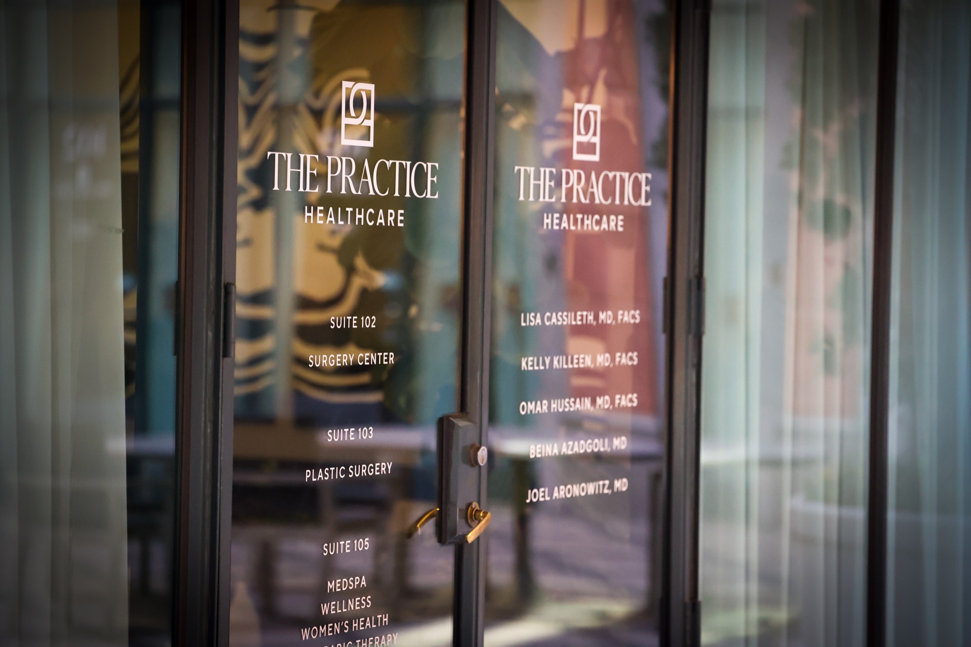 Suite directory at The Practice Healthcare